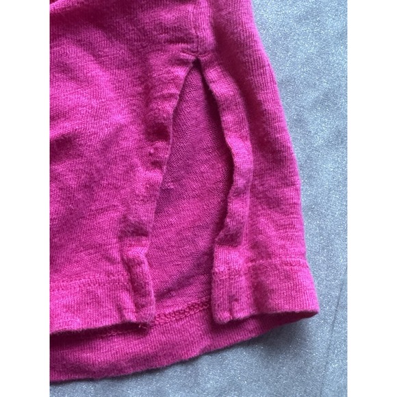 Chico's 100% Linen Tunic Pink V-Neck 3/4 Sleeve Women's Size 2 (L) - Picture 4 of 7